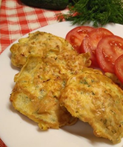 Chicken Chops in Batter With Sour Cream and Herbs