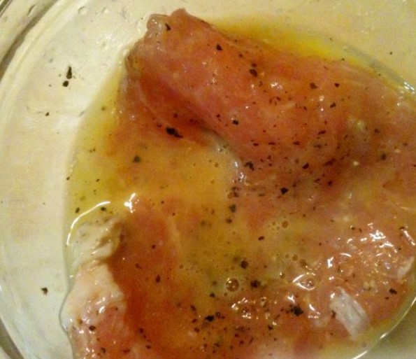 Pork Schnitzel in Corn Breading step 3