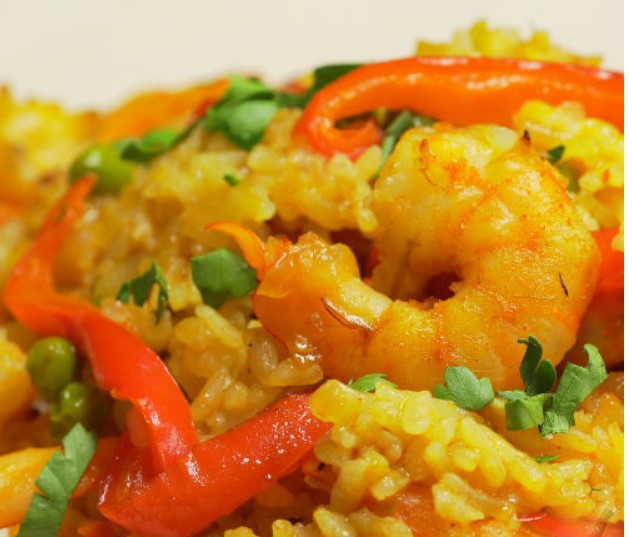 Paella with Shrimps