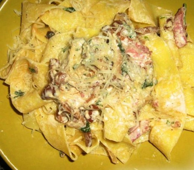 Papardelle with “Forest” Sauce