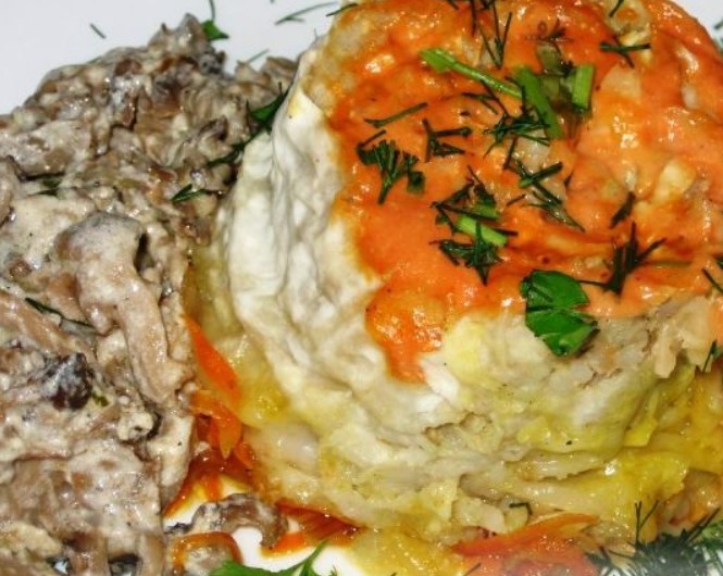 Lazy Cabbage Rolls in Pita Bread