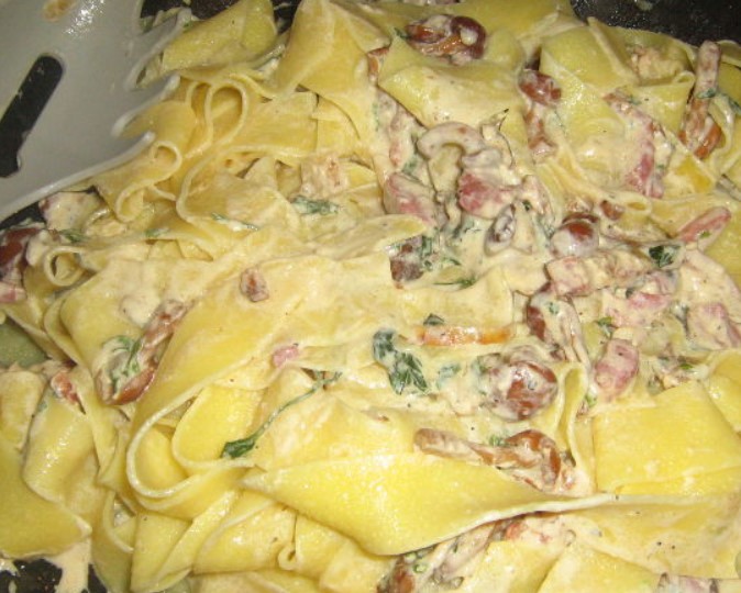 Papardelle with “Forest” Sauce step 5