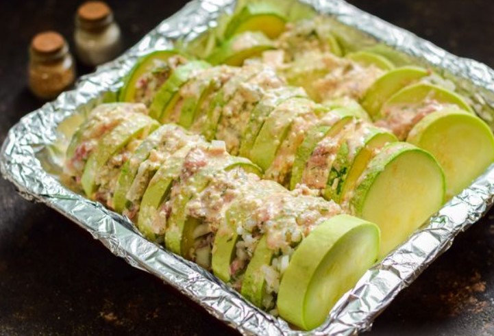Zucchini Baked with Minced Meat and Rice step 12