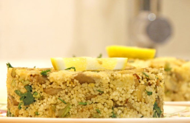 Couscous with Mushrooms and Zucchini