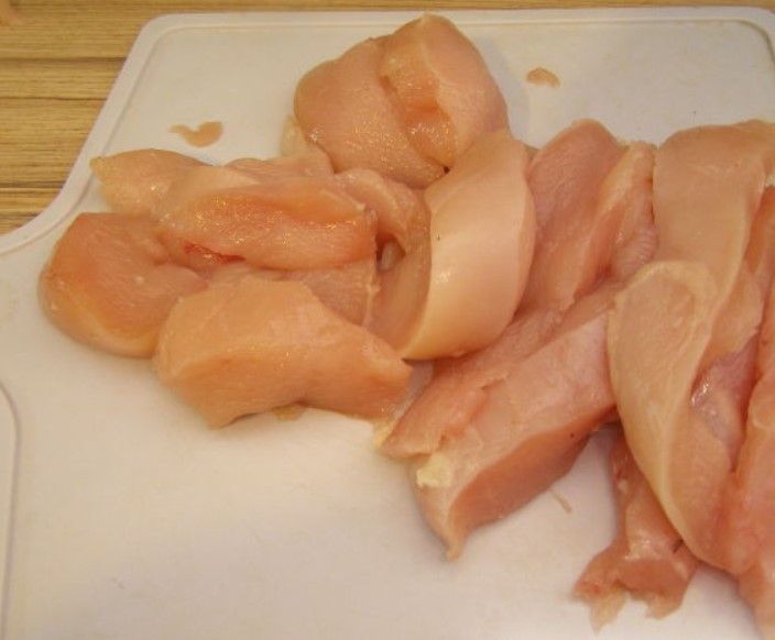 Chicken Fillet Baked in Potato Batter step 1