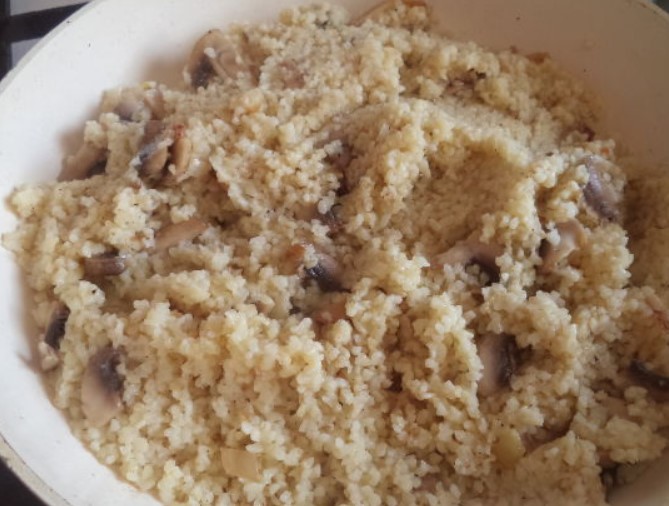 Bulgur with Mushrooms step 9