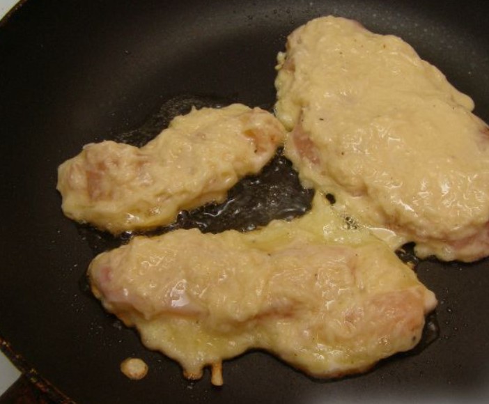 Chicken Fillet Baked in Potato Batter step 8