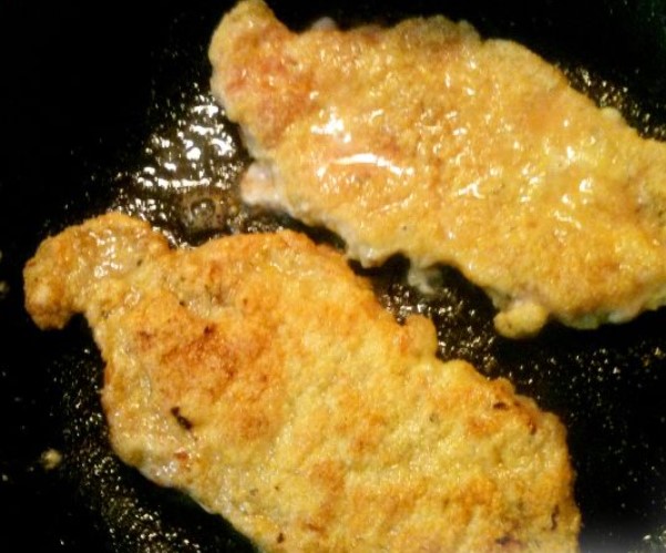 Pork Schnitzel in Corn Breading step 5