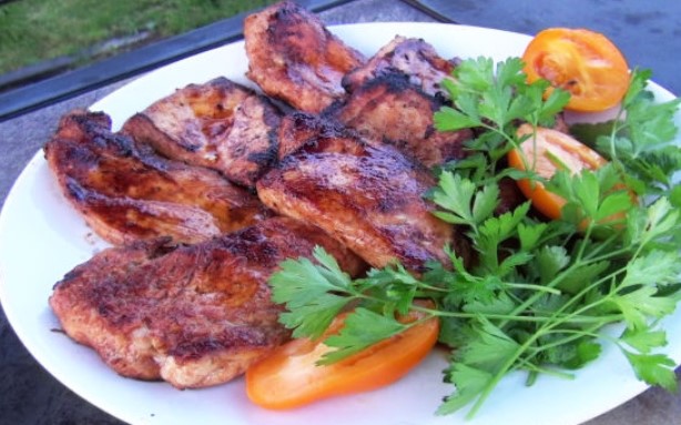 Chicken Chops in Honey-Mustard Marinade