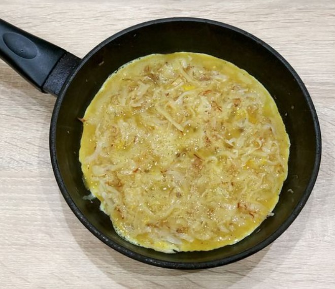 Omelet with Cabbage step 9