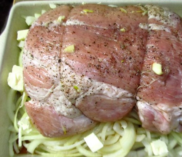 Pork Neck Baked on Onions step 7