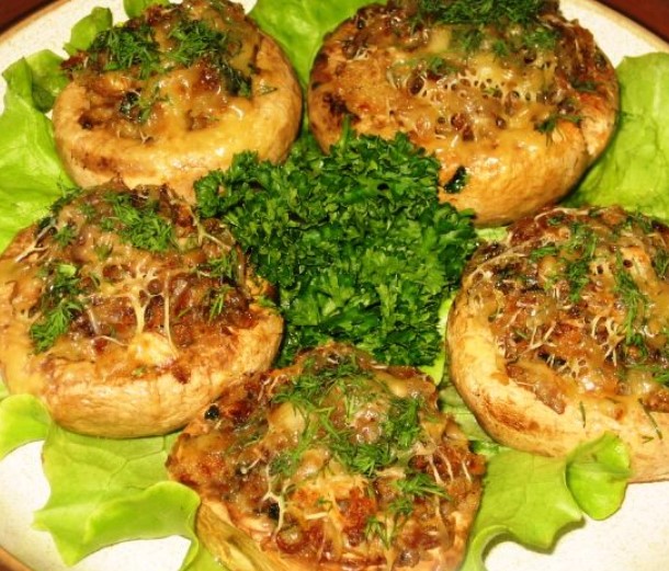 Champignons Stuffed with … Champignons