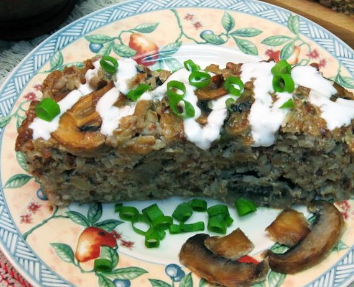 Buckwheat Casserole with Mushrooms