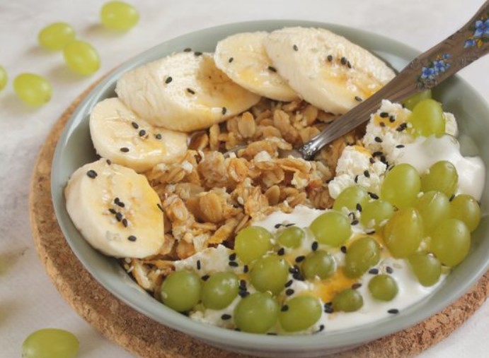 Fried Oatmeal with Egg