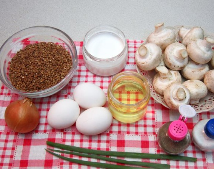 Buckwheat Casserole with Mushrooms step 1