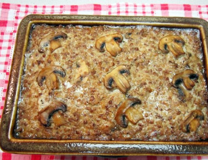 Buckwheat Casserole with Mushrooms step 14
