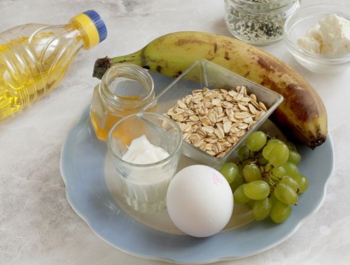 Fried Oatmeal with Egg step 1