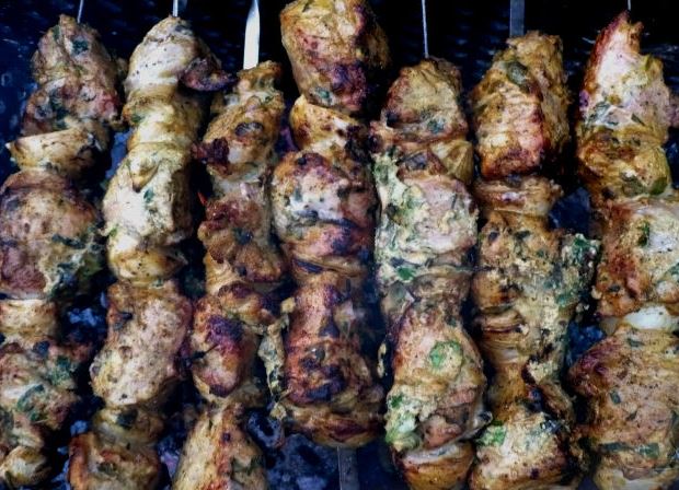 Shish Kebab in Onion Marinade