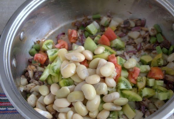 “Autumn” Stew with Jerusalem Artichoke, Mushrooms and Beans step 4