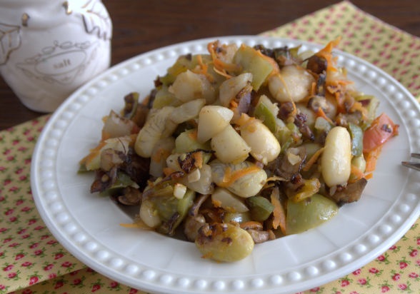 “Autumn” Stew with Jerusalem Artichoke, Mushrooms and Beans