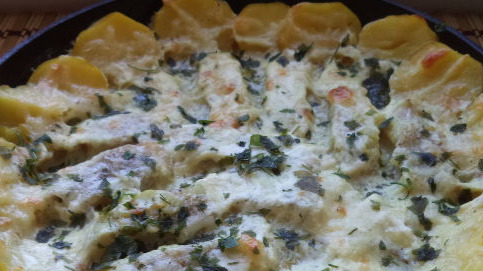 Fish Baked with Mayonnaise