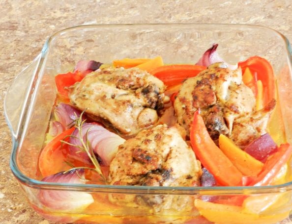 Baked Chicken With Pumpkin and Pepper step 6