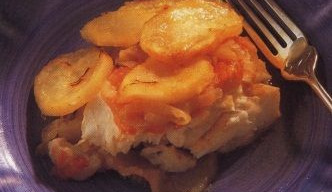 Potatoes and Fish Baked in the Oven