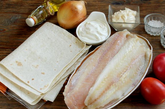 Fish in Pita Bread, in the Oven step 1