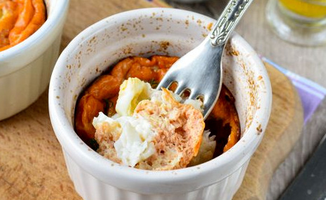 Fish Baked in Tomato Souffle