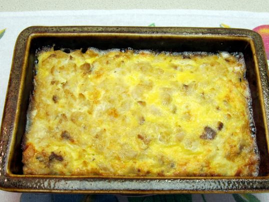 Fish Casserole in Egg and Milk Filling step 11