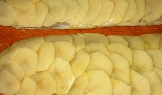 Fish in Potato Scales step 4