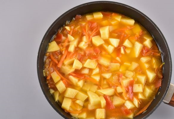 Stewed Potatoes with Canned Beans step 8