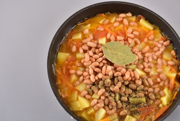 Stewed Potatoes with Canned Beans step 11
