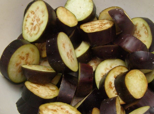Eggplant “Greek Sauce” step 1