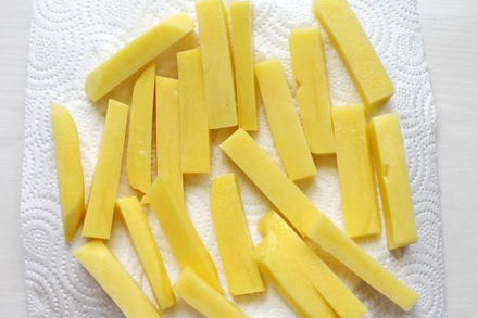 Fried Fish in Beer Batter with French Fries (Fish and Chips) step 1