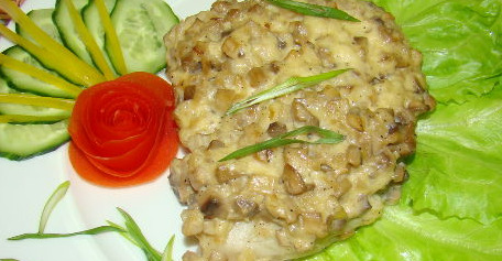 Fish with Mushrooms