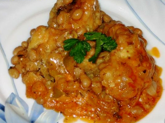 Fish and Beans in a Pot