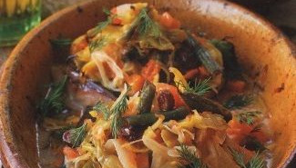 Fish Baked with Vegetables