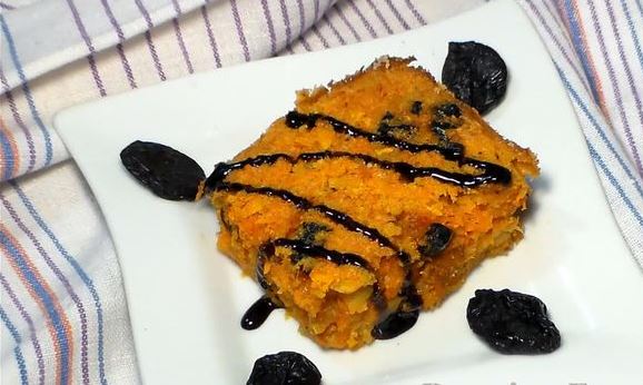 Carrot Casserole with Apples and Prunes