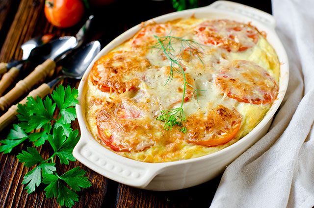 Potatoes Baked with Cheese