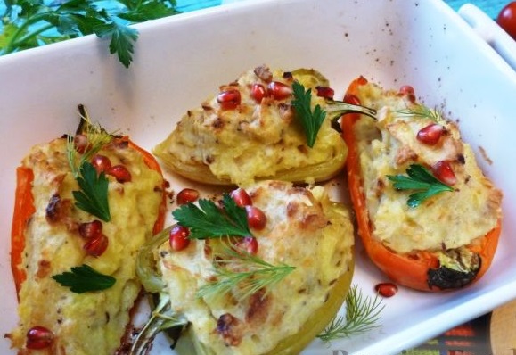 Bell Pepper Stuffed with Potatoes