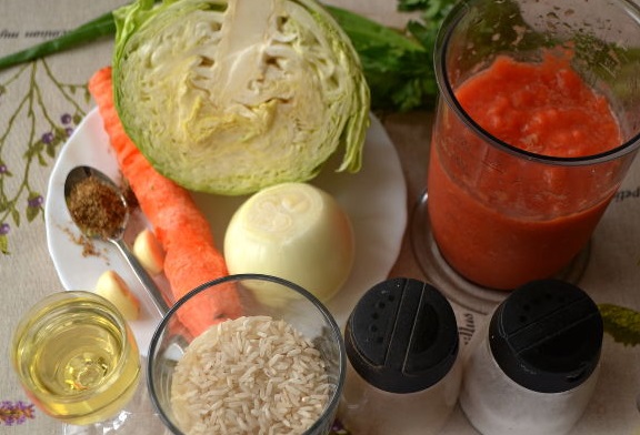 Lahanorizo ​​(Greek Cabbage with Rice) step 1