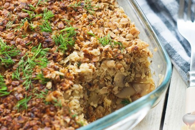 Mushroom Crumble with Oatmeal step 10