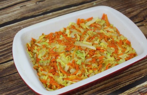 Peking Cabbage Casserole with Cheese step 6