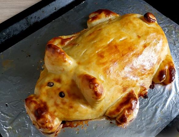 Potato Casserole “Piglet” with Meat step 15