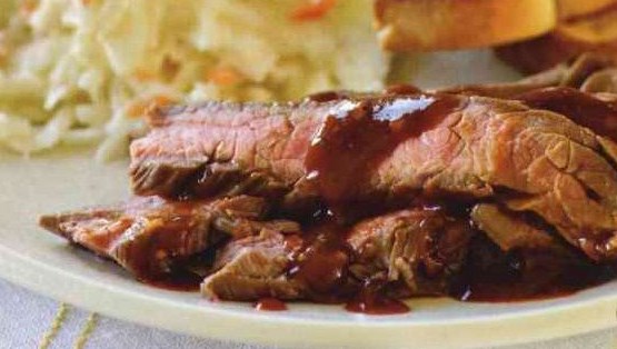Steak with Barbecue Sauce