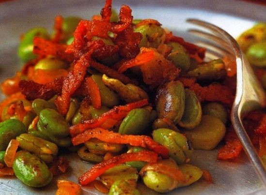 Saute with Beans And Bacon