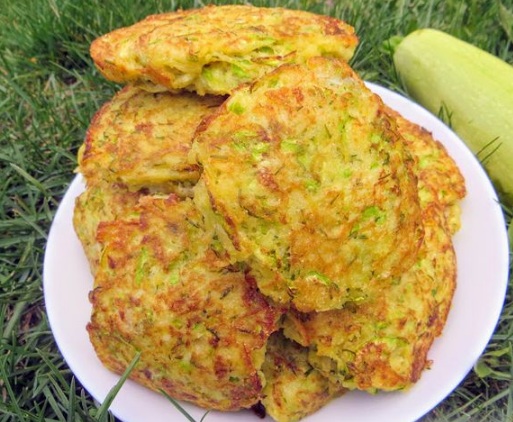 Zucchini and Potato Pancakes, with Meat Filling