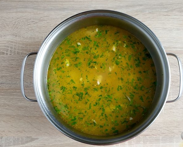 Chicken Soup with Fried Noodles step 16