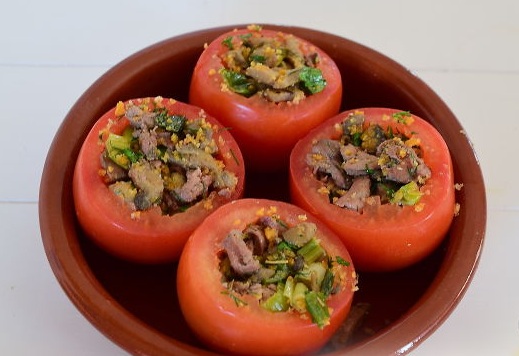 Tomatoes Stuffed with Chicken Liver and Mushrooms step 11